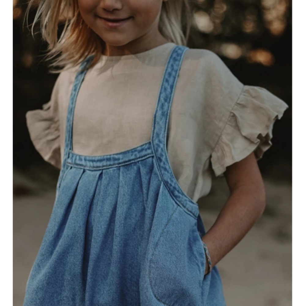 NWT TSF Frill linen top - Picture 2 of 6
